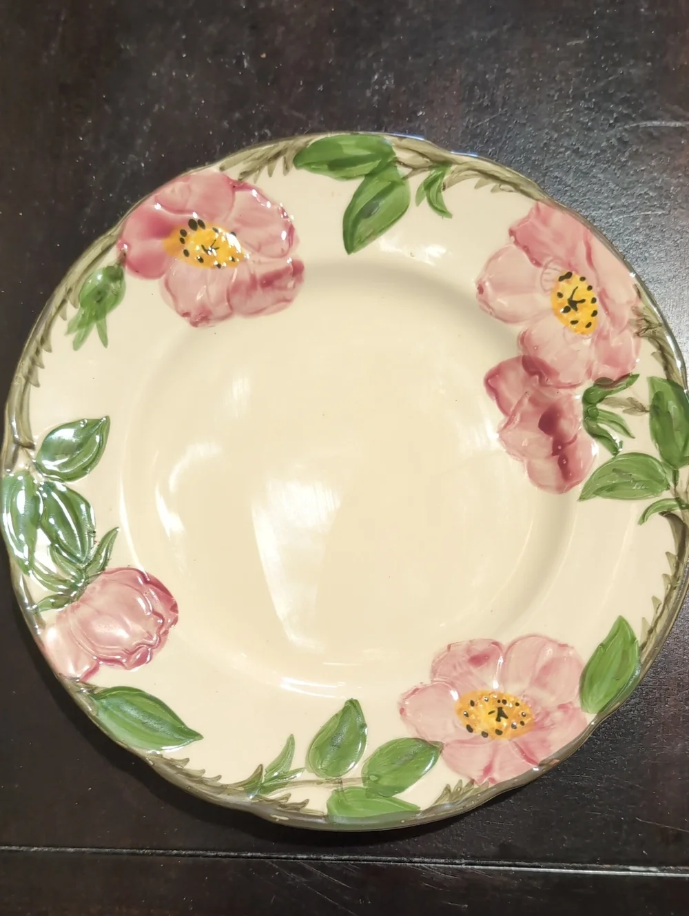 Four (4) Franciscan Desert Rose Bread Butter Dessert Appetizer Plates 6 3/8